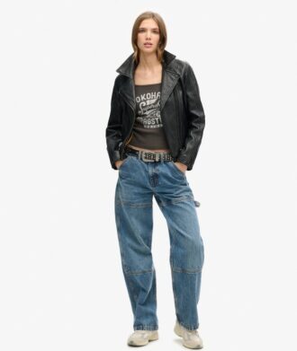 Ρετρό Rocker Graphic Rib Cami Μπλούζα