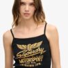 Ρετρό Rocker Graphic Rib Cami Μπλούζα