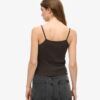 Ρετρό Rocker Graphic Rib Cami Μπλούζα