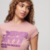 Ρετρό T-shirt με λογότυπο με γκλίτερ Ρετρό T-shirt με λογότυπο με γκλίτερ