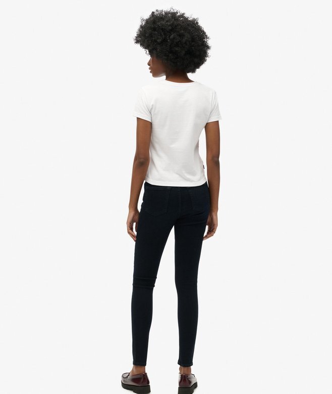 Σκιννί τζιν από Organic Cotton με ψηλή μέση Σκιννί τζιν από Organic Cotton με ψηλή μέση