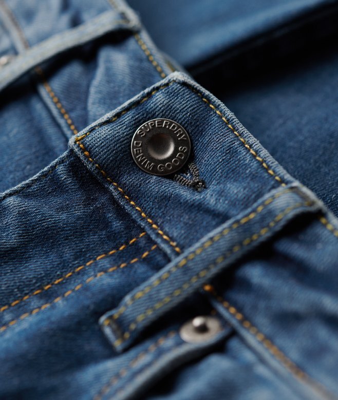 Σκιννί τζιν από Organic Cotton με ψηλή μέση Σκιννί τζιν από Organic Cotton με ψηλή μέση