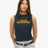 Sport Luxe Graphic Fitted Tank Top