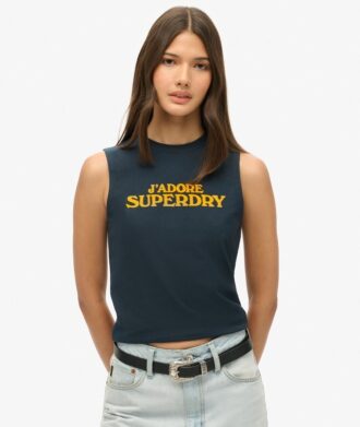 Sport Luxe Graphic Fitted Tank Top Sport Luxe Graphic Fitted Tank Top