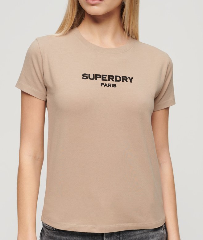 Sport πολυτελές κοντό T-shirt με λογότυπο Sport πολυτελές κοντό T-shirt με λογότυπο