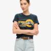 Στενό T-shirt με ρίγες για εξωτερική χρήση