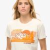 Στενό T-shirt με ρίγες για εξωτερική χρήση