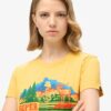 Στενό T-shirt με ρίγες για εξωτερική χρήση