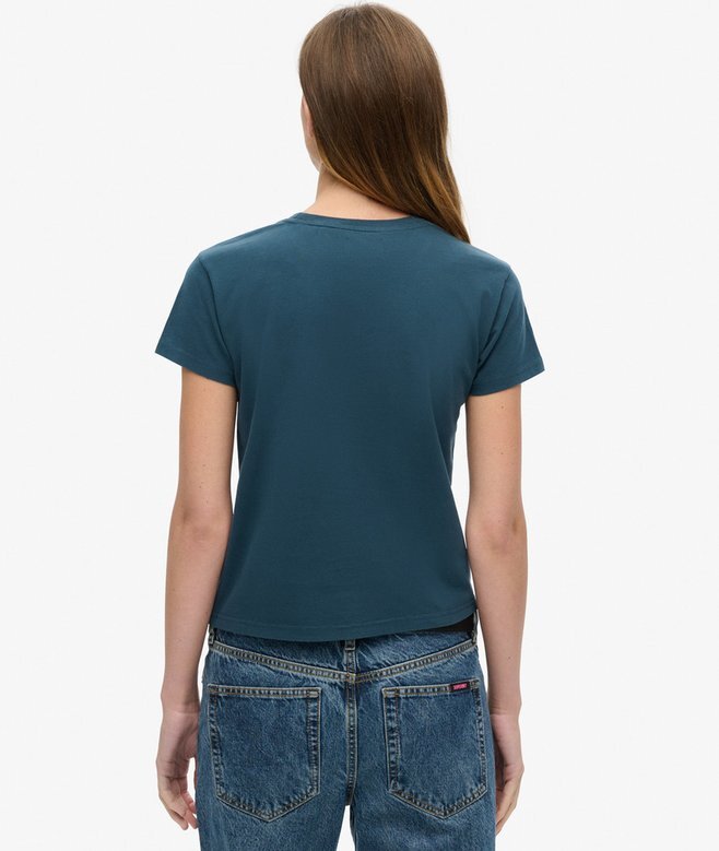 Στενό T-shirt με τατουάζ και στρας Στενό T-shirt με τατουάζ και στρας