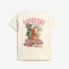 Στενό T-shirt με τατουάζ και στρας Στενό T-shirt με τατουάζ και στρας