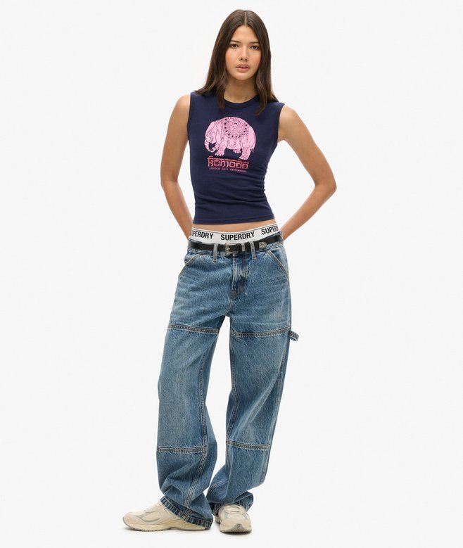 Superdry X Komodo Hathi Slim Vest Top Superdry X Komodo Hathi Slim Vest Top