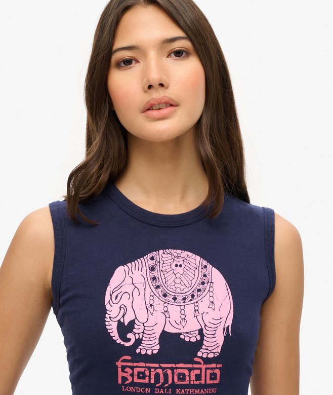 Superdry X Komodo Hathi Slim Vest Top Superdry X Komodo Hathi Slim Vest Top