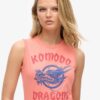 Superdry X Komodo Κλασικό γιλέκο με δράκο Μπλούζα