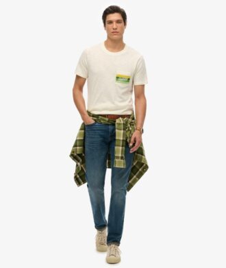 T-shirt Cali με ριγέ λογότυπο