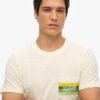 T-shirt Cali με ριγέ λογότυπο
