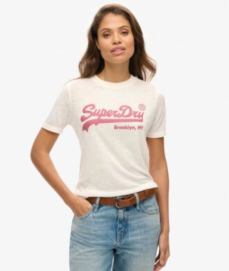 Τ-shirt με διακοσμημένο Vintage λογότυπο