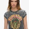 T-shirt με γραφικό μοτίβο Biker Rock