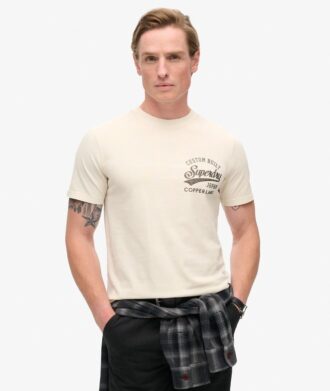T-shirt με γραφικό στο στήθος Copper Label
