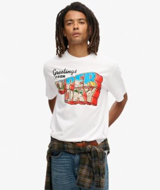 T-shirt με γραφικό ταξιδιωτικής καρτ ποστάλ