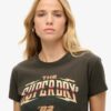 T-shirt με κοντά μανίκια και σχέδιο ροκ μπάντας των 70s