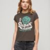 Τ-shirt με κοντό μανίκι και διακοσμητικό σχέδιο