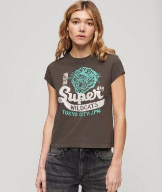 Τ-shirt με κοντό μανίκι και διακοσμητικό σχέδιο Τ-shirt με κοντό μανίκι και διακοσμητικό σχέδιο