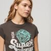 Τ-shirt με κοντό μανίκι και διακοσμητικό σχέδιο