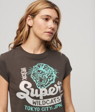 Τ-shirt με κοντό μανίκι και διακοσμητικό σχέδιο Τ-shirt με κοντό μανίκι και διακοσμητικό σχέδιο