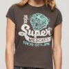 Τ-shirt με κοντό μανίκι και διακοσμητικό σχέδιο