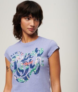 Τ-shirt με κοντό μανίκι και floral στάμπα