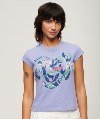 Τ-shirt με κοντό μανίκι και floral στάμπα