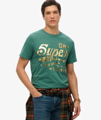 Τ-shirt με μεταλλικό σχέδιο εργασίας