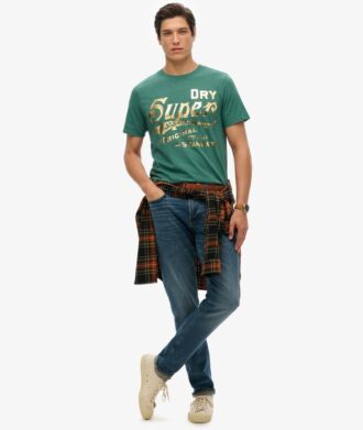Τ-shirt με μεταλλικό σχέδιο εργασίας