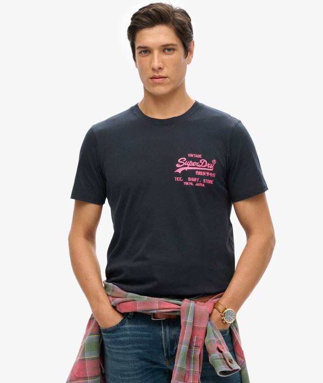 T-shirt με νεον λογότυπο Vintage T-shirt με νεον λογότυπο Vintage