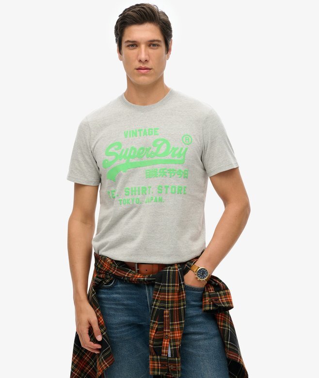 T-shirt με νεον λογότυπο Vintage T-shirt με νεον λογότυπο Vintage