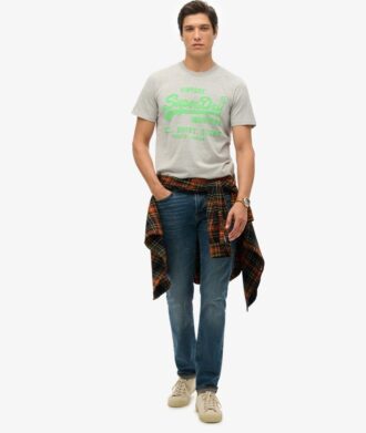 T-shirt με νεον λογότυπο Vintage