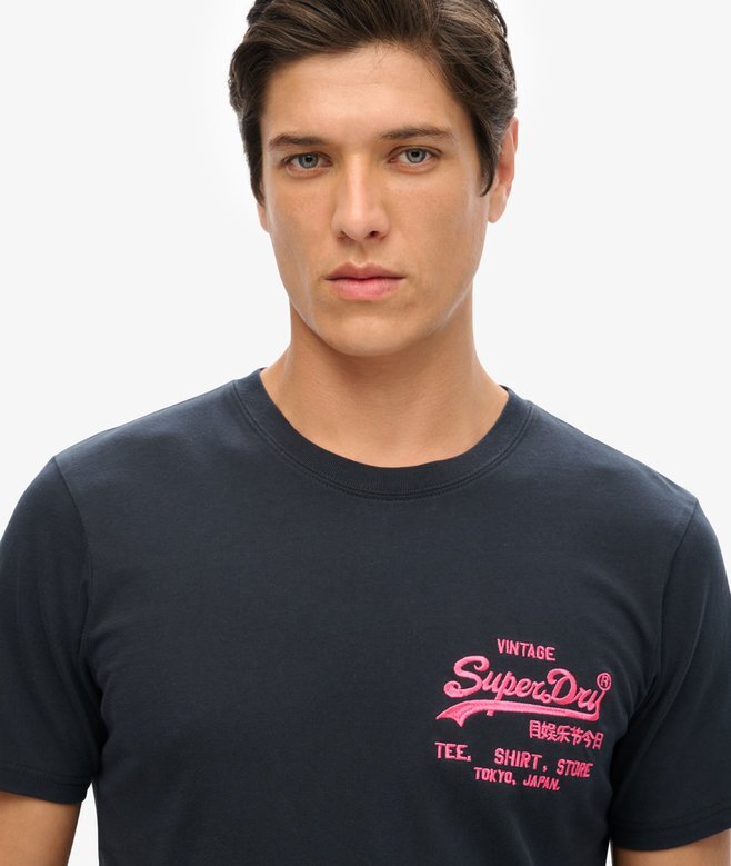 T-shirt με νεον λογότυπο Vintage T-shirt με νεον λογότυπο Vintage
