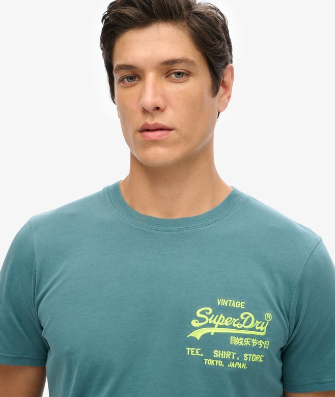 T-shirt με νεον λογότυπο Vintage T-shirt με νεον λογότυπο Vintage