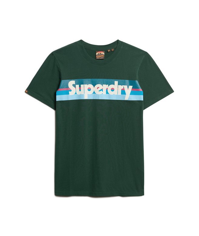 T-shirt με ρετρό ρίγες και λογότυπο T-shirt με ρετρό ρίγες και λογότυπο
