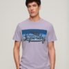 T-shirt με ρίγες και λογότυπο Cali