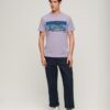 T-shirt με ρίγες και λογότυπο Cali