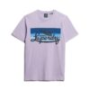 T-shirt με ρίγες και λογότυπο Cali