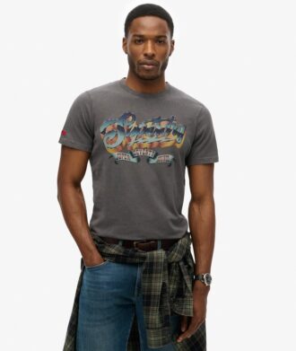 T-shirt με ροκ γραφικά