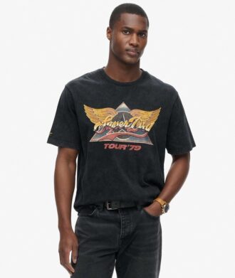 T-shirt με ροκ γραφικά της δεκαετίας του ’70