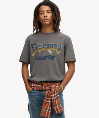 T-shirt με ροκ γραφικά της δεκαετίας του ’70