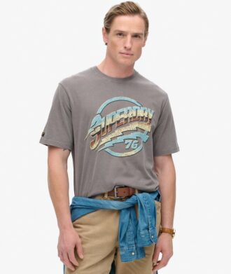 T-shirt με ροκ γραφικά της δεκαετίας του ’70