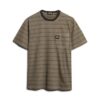 T-shirt με τσέπη και ραβδώσεις