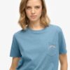 T-shirt με τσέπη και βαμμένο λογότυπο T-shirt με τσέπη και βαμμένο λογότυπο