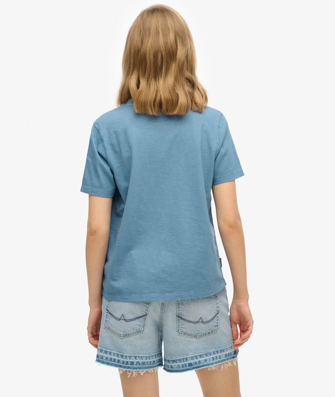 T-shirt με τσέπη και βαμμένο λογότυπο T-shirt με τσέπη και βαμμένο λογότυπο