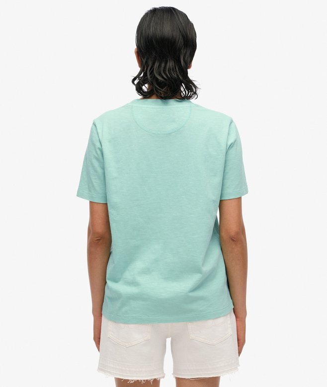 T-shirt με τσέπη και βαμμένο λογότυπο T-shirt με τσέπη και βαμμένο λογότυπο
